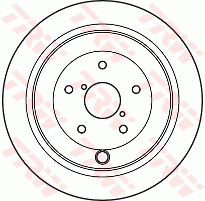 TRW Brake Rotor Single Rear DF4929S