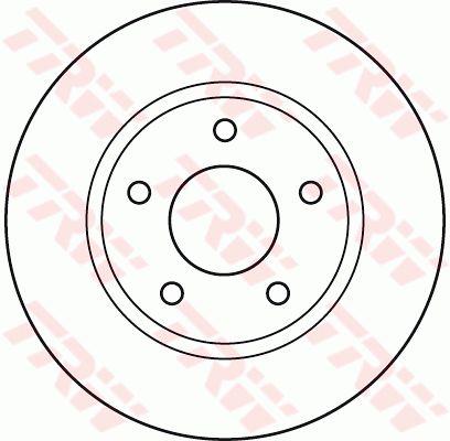 TRW Brake Rotor Front DF4933S