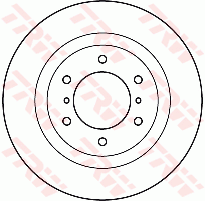 TRW Brake Rotor Front DF4943S