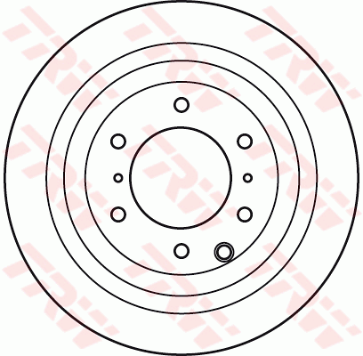 TRW Brake Rotor Rear DF4944S