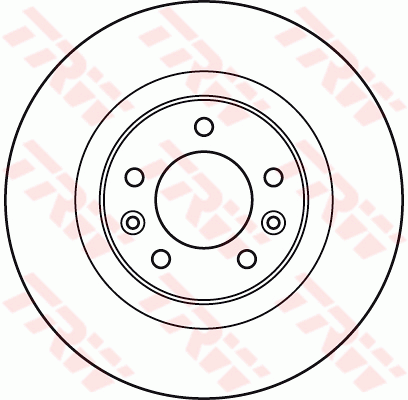 TRW Brake Rotor Single Rear DF4945S