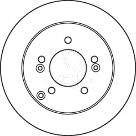 TRW Brake Rotor 275mm Rear DF4946S