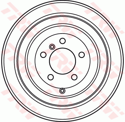TRW Brake Rotor Rear DF4954S