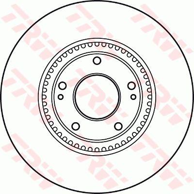 TRW Brake Rotor Front DF4957S