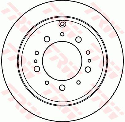 TRW Brake Rotor Rear DF4965S
