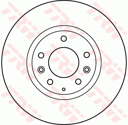 TRW Brake Rotor Front DF4974S
