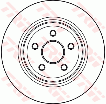 TRW Brake Rotor Rear DF4979S