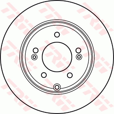 TRW Brake Rotor Single Rear DF4980S