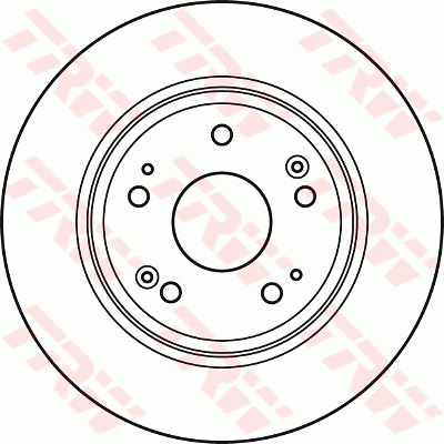 TRW Brake Rotor Rear DF4982S