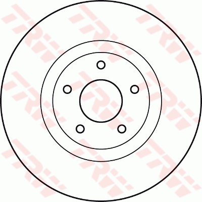 TRW Brake Rotor Front DF4989S
