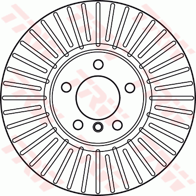 TRW Brake Rotor Front DF6003S
