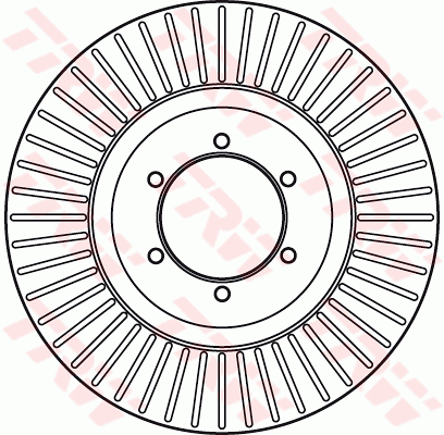 TRW Brake Rotor Front DF6008S