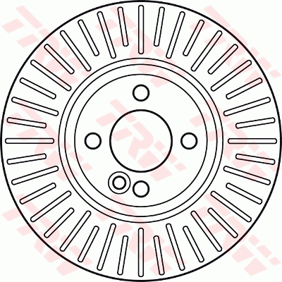 TRW Brake Rotor Single Front DF6010S
