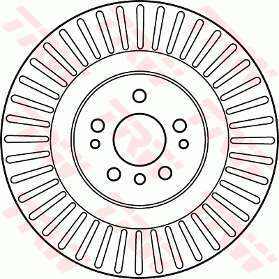 TRW Brake Rotor Front DF6013S
