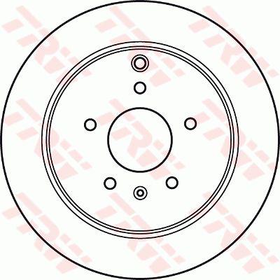 TRW Brake Rotor Rear DF6024S