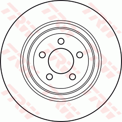 TRW Brake Rotor Rear DF6028S
