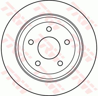 TRW Brake Rotor Rear DF6029S