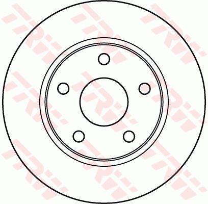 TRW Brake Rotor Front DF6037S