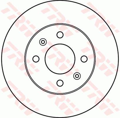 TRW Brake Rotor Front DF6040S