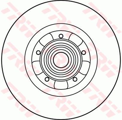 TRW Brake Rotor 275mm Rear DF6043BS