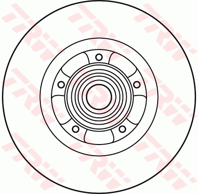 TRW Brake Rotor 300mm Rear DF6044BS