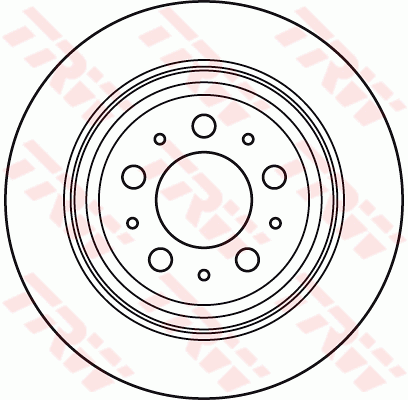 TRW Brake Rotor Single Rear DF6048S