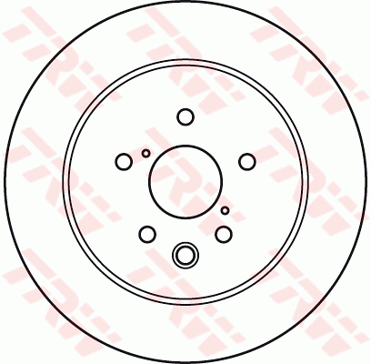 TRW Brake Rotor Rear DF6063S