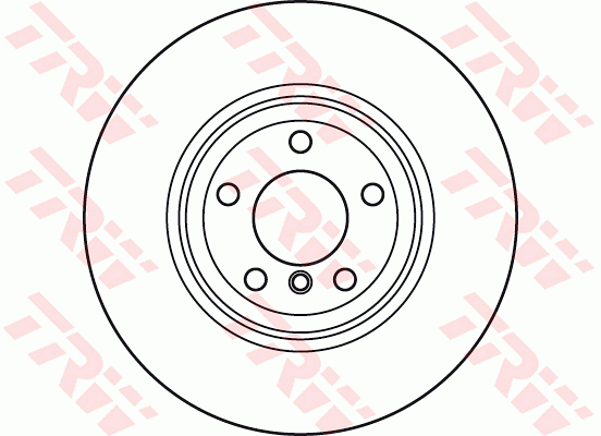 TRW Brake Rotor Rear DF6070S