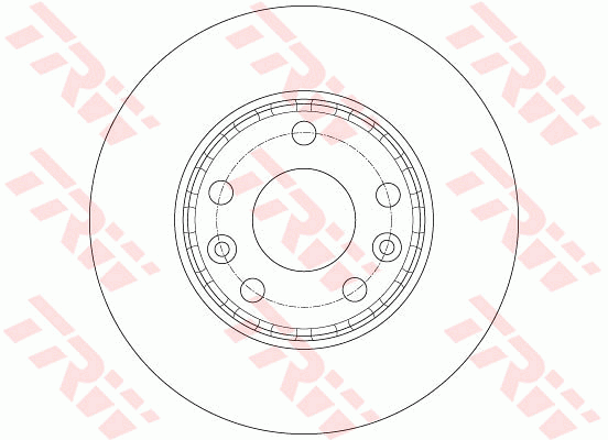 TRW Brake Rotor Pair Front DF6072S