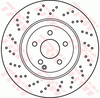 TRW Brake Rotor Front DF6077S