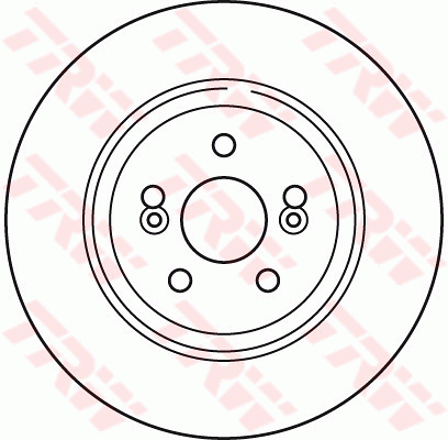 TRW Brake Rotor Front DF6117S