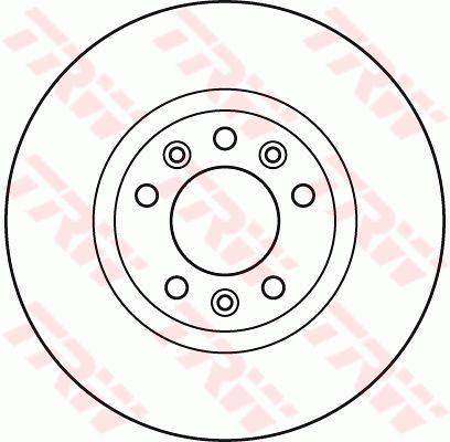TRW Brake Rotor Front DF6121S