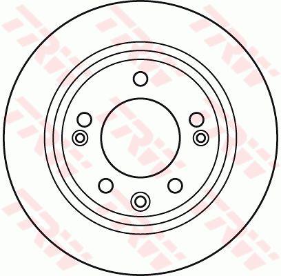 TRW Brake Rotor Rear DF6123S