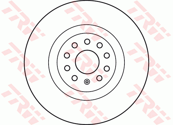 TRW Brake Rotor Front DF6133S