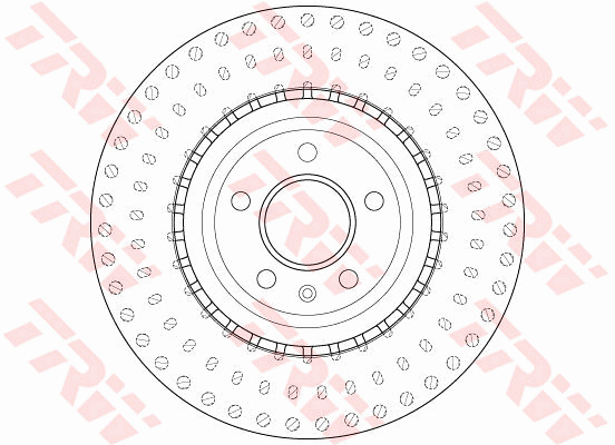 TRW Brake Rotor 345mm Front DF6149S