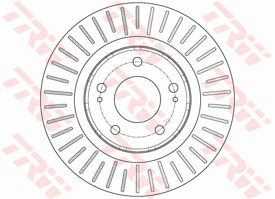 TRW Brake Rotor 294mm Front DF6174S