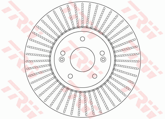 TRW Brake Rotor Single 321mm Front DF6222S