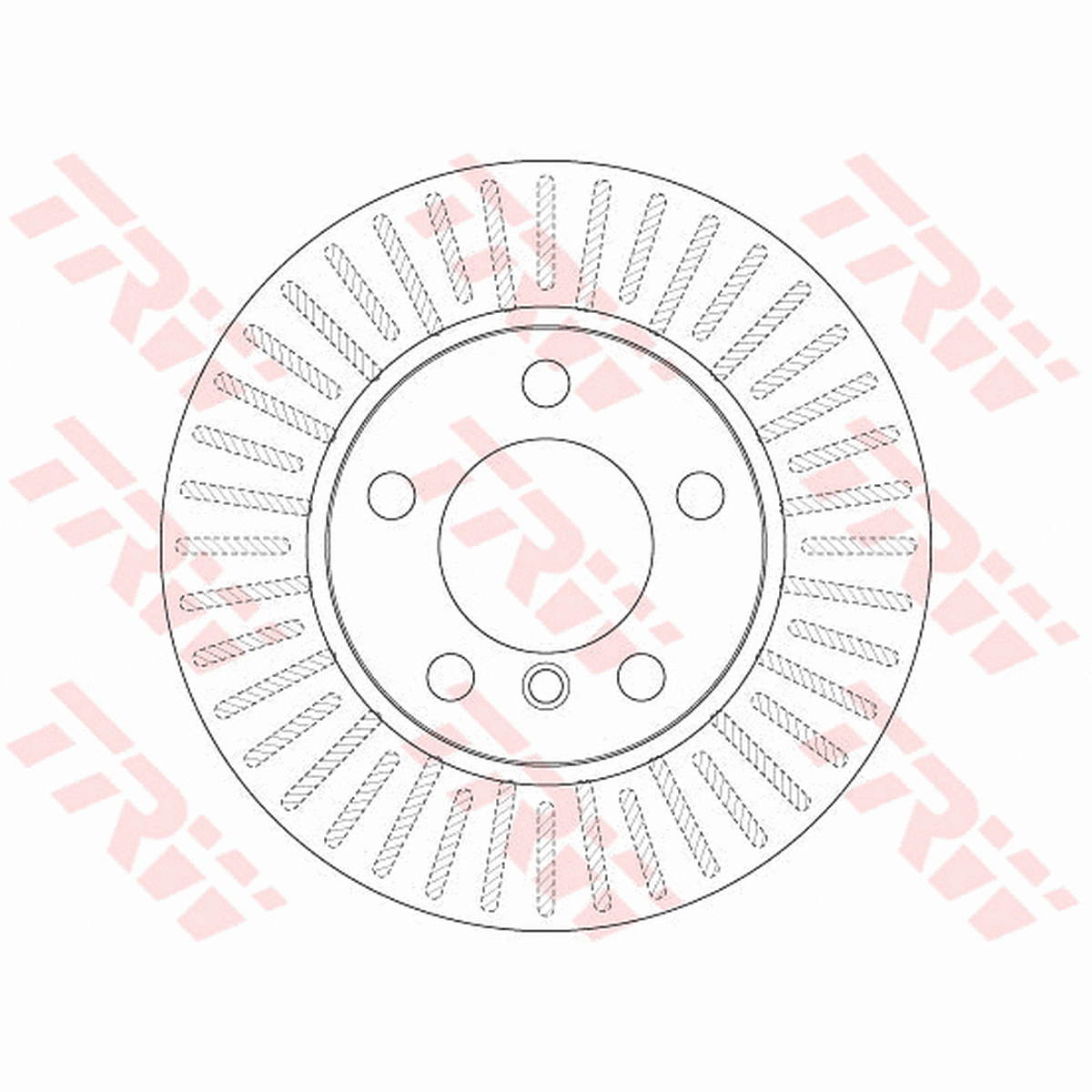 TRW Brake Rotor Single 284mm Front DF6255S