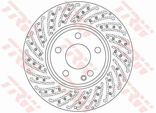 TRW Brake Rotor 295mm Front DF6262S
