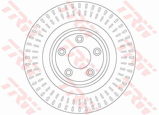TRW Brake Rotor 326mm Rear DF6295S