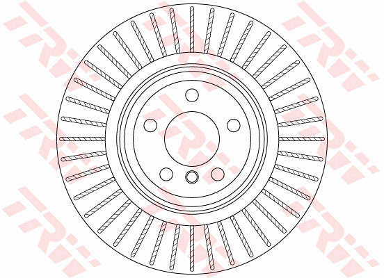 TRW Brake Rotor 370mm Rear DF6311S