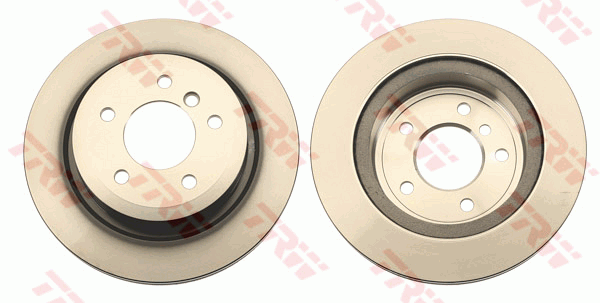 TRW Brake Rotor Pair Rear DF6329S