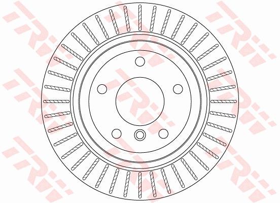 TRW Brake Rotor Pair Rear DF6329S