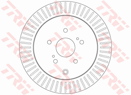 TRW Brake Rotor Pair 308mm Rear DF6351S