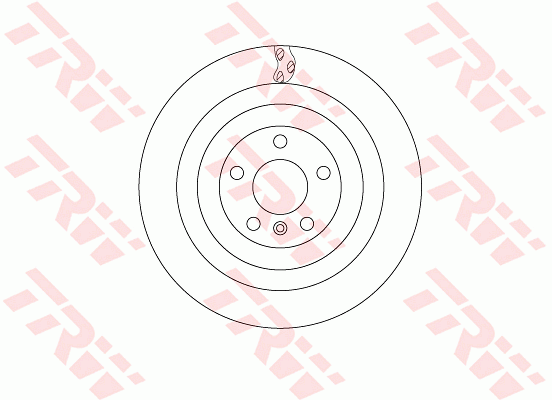 TRW Brake Rotor 345mm Rear DF6365S