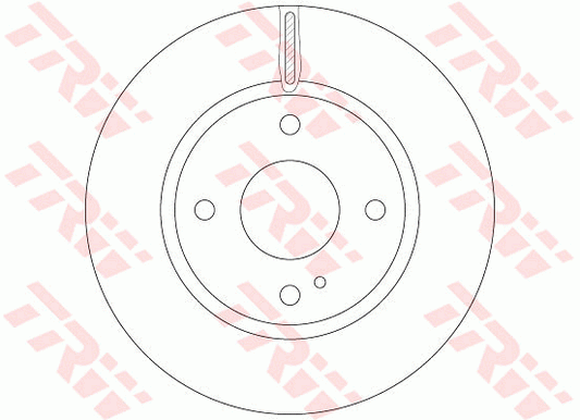 TRW Brake Rotor 258mm Front DF6399S