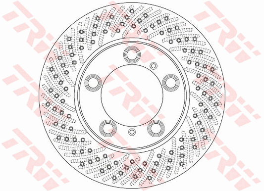TRW Brake Rotor 298mm Front LH DF6413S
