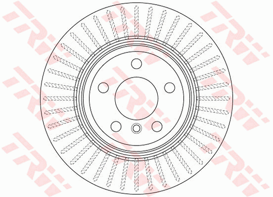TRW Brake Rotor 330mm Rear DF6512S