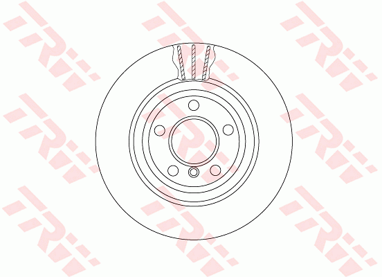 TRW Brake Rotor 330mm Rear DF6617S