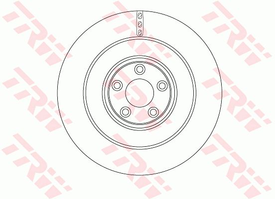 TRW Brake Rotor 376mm Rear DF6654S